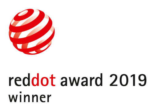Red Dot Award 2019 winner logo on a white background