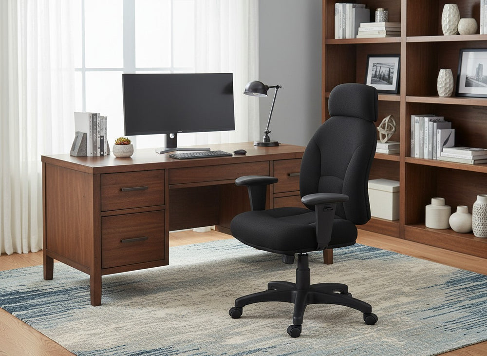 Avon Fabric Chair in a home-office setting