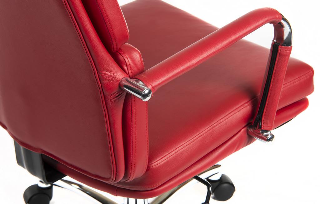 Deco Retro Executive Chair in Red, view 3