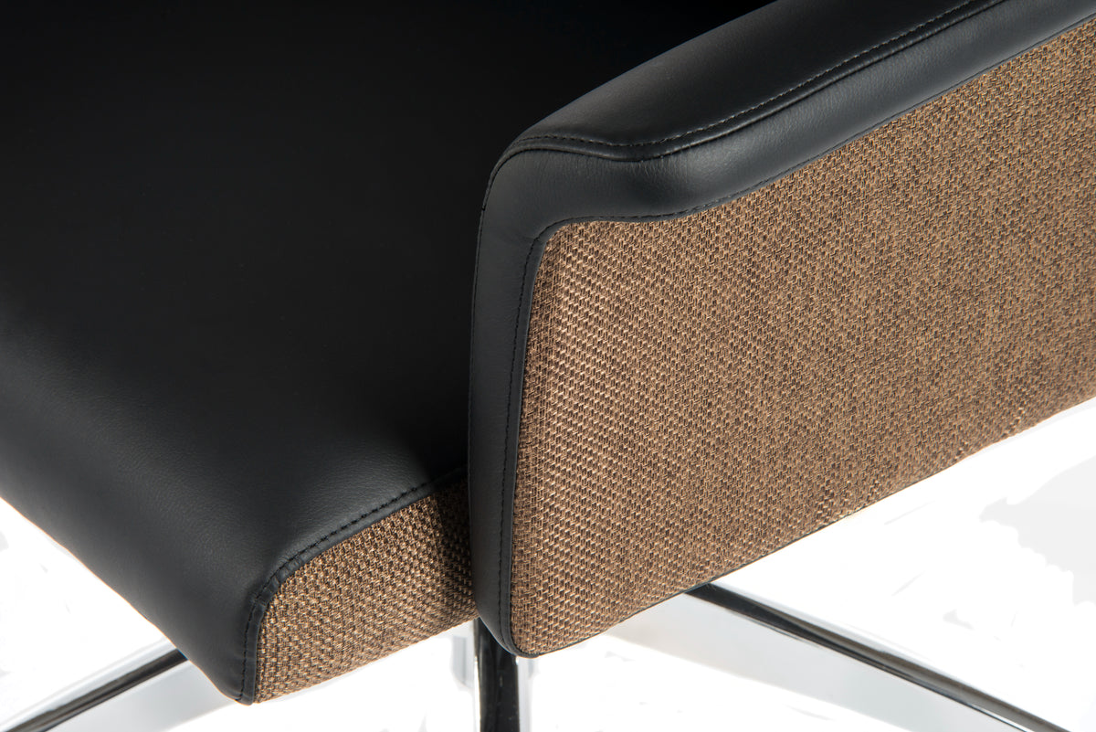 Elegance Medium Modern Chair in Black, view 3