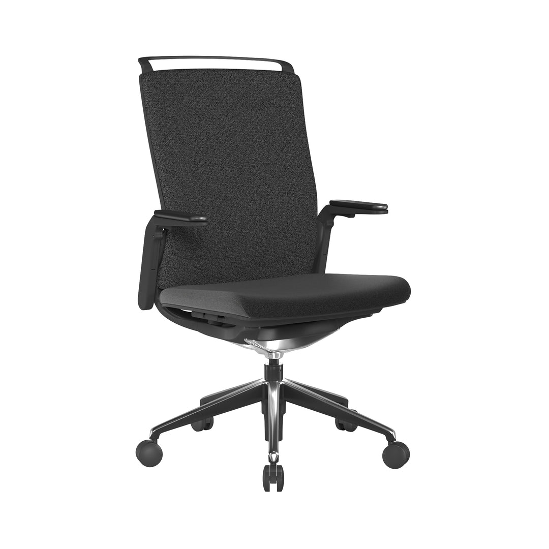 Libra Fabric Chair in Black