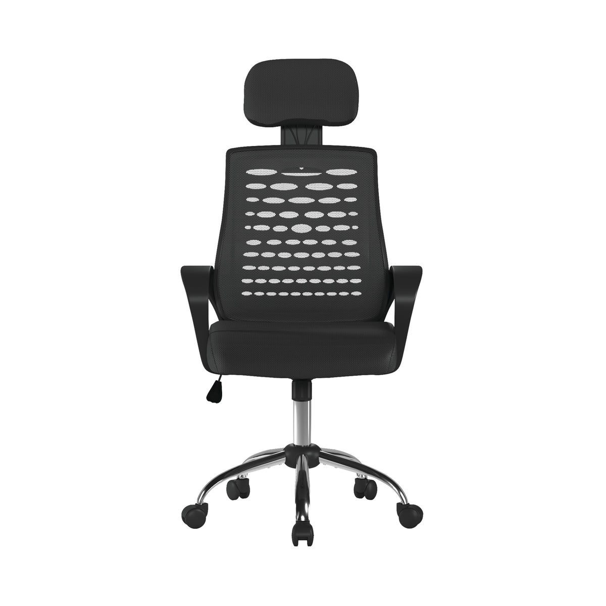 Sigma Mesh Chair in Black, front view