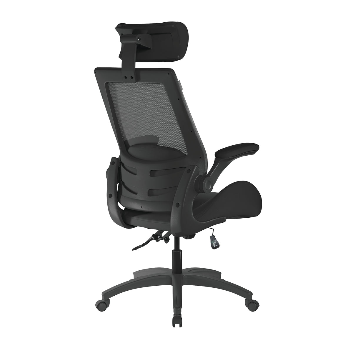 Resolute Mesh Chair in Black, rear three-quarter view