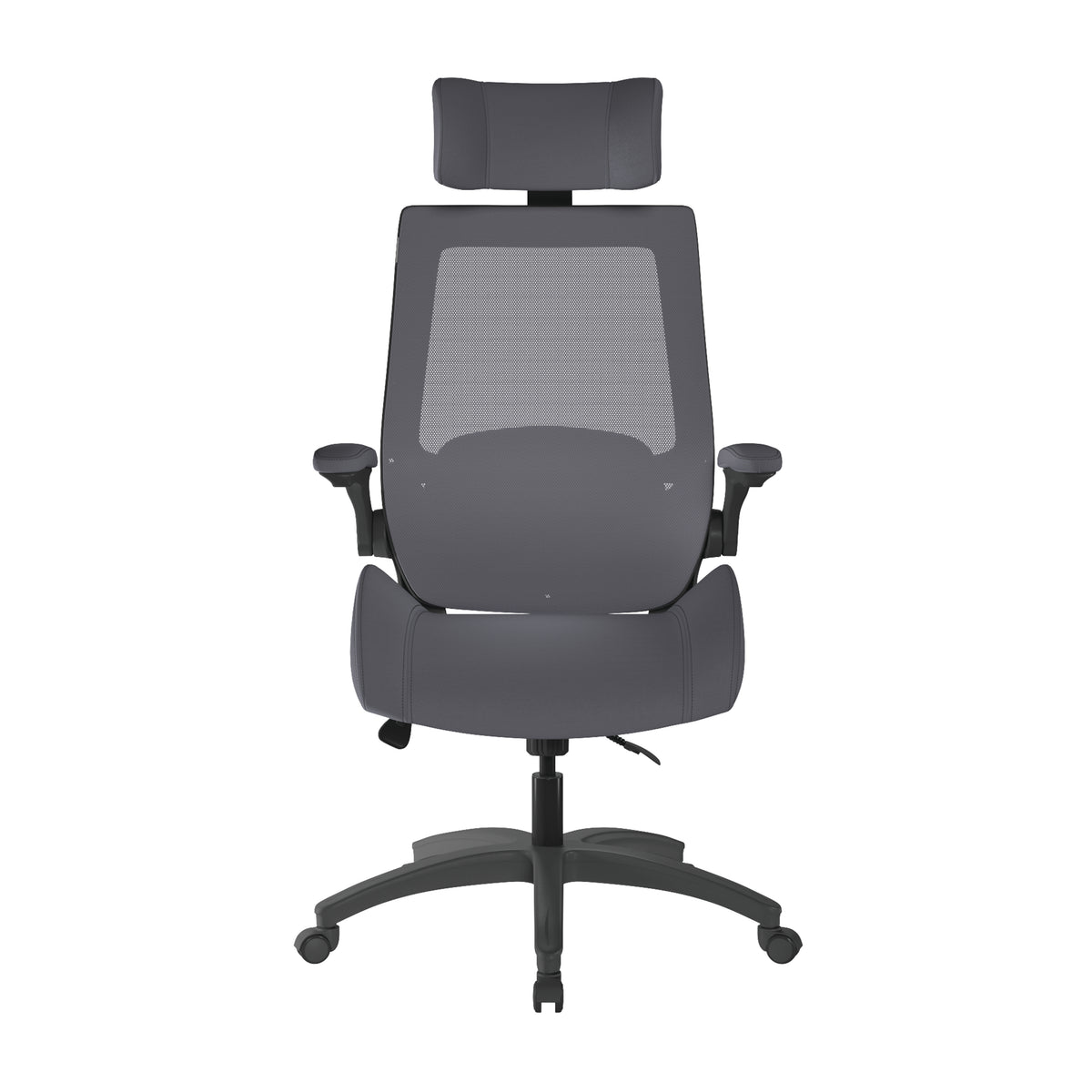 Resolute Mesh Chair in Gray, front view