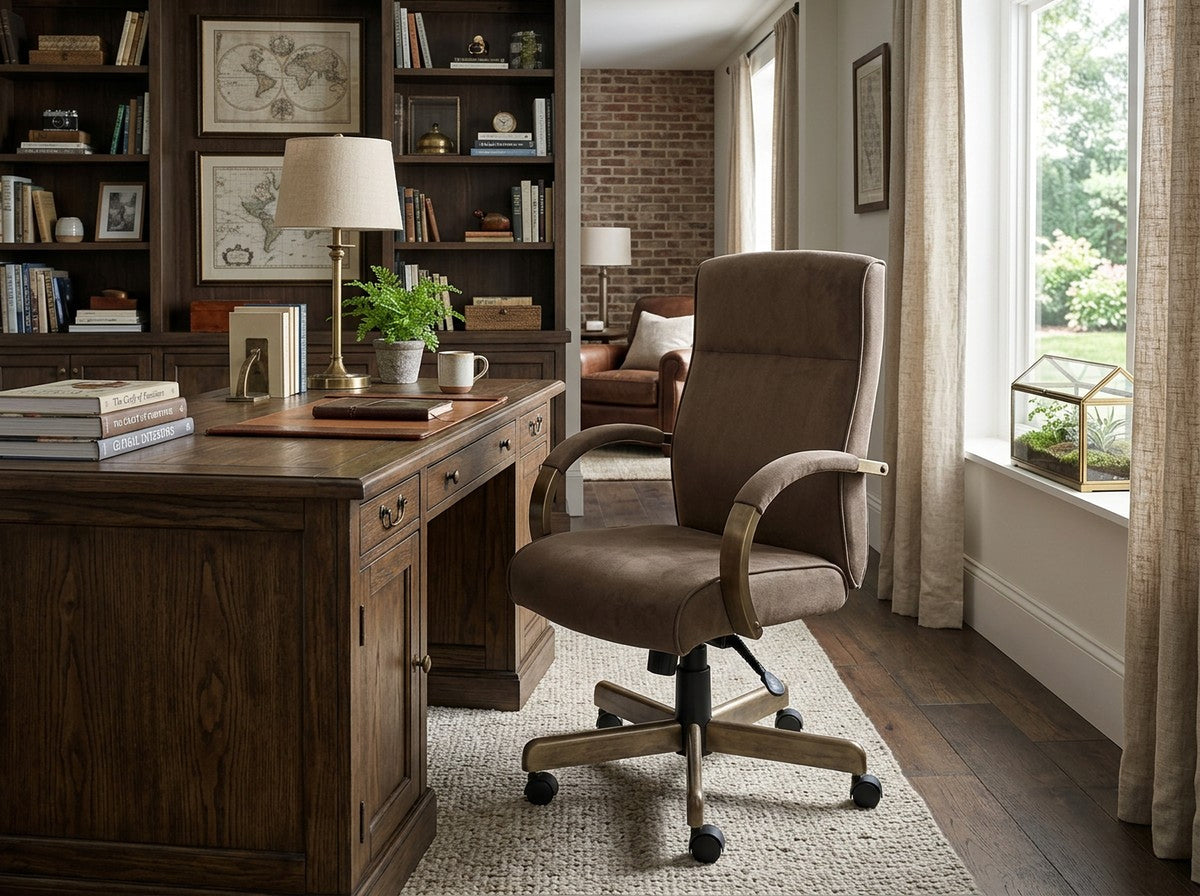 Glencoe Suede Chair, view 2