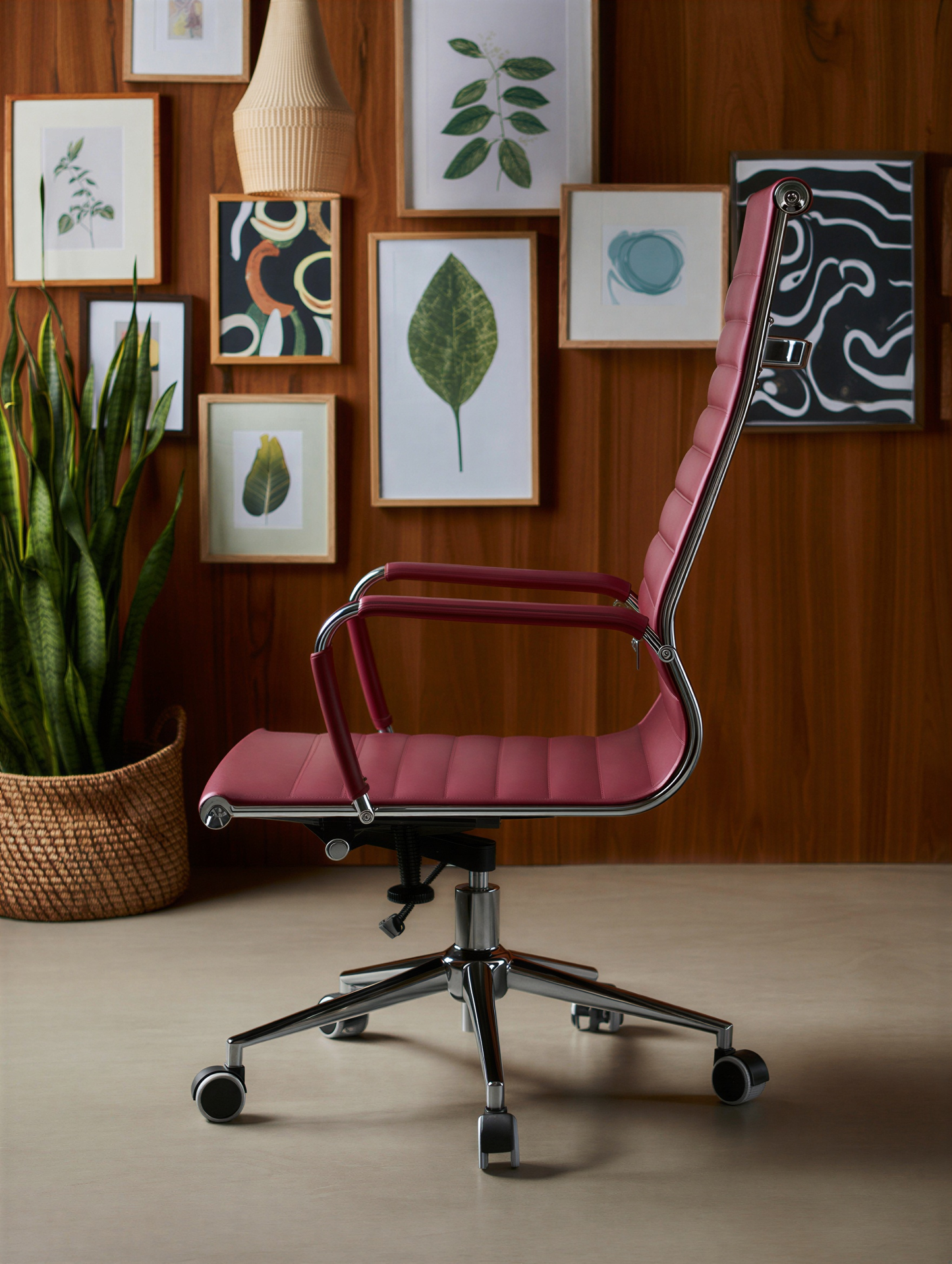 Aura High Leather Chair