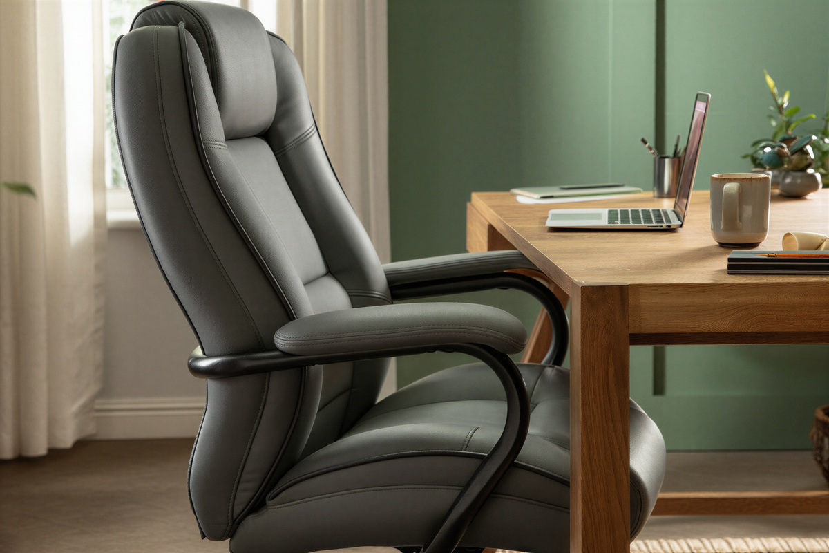 Goliath Duo Executive Chair, side view in a home-office setting